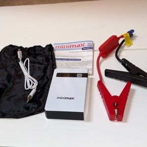 ITEM NO. 70: Portable Car Jump Starter - Red and Black